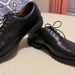 Footjoy - FJ ICON -Mens Shoes - Black/Brown Gator - Size 9.5 - Leather